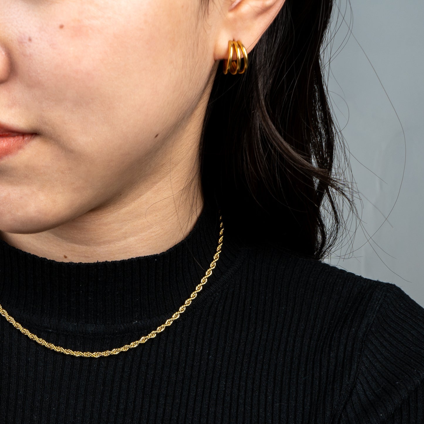 C-Shaped Stud Earring