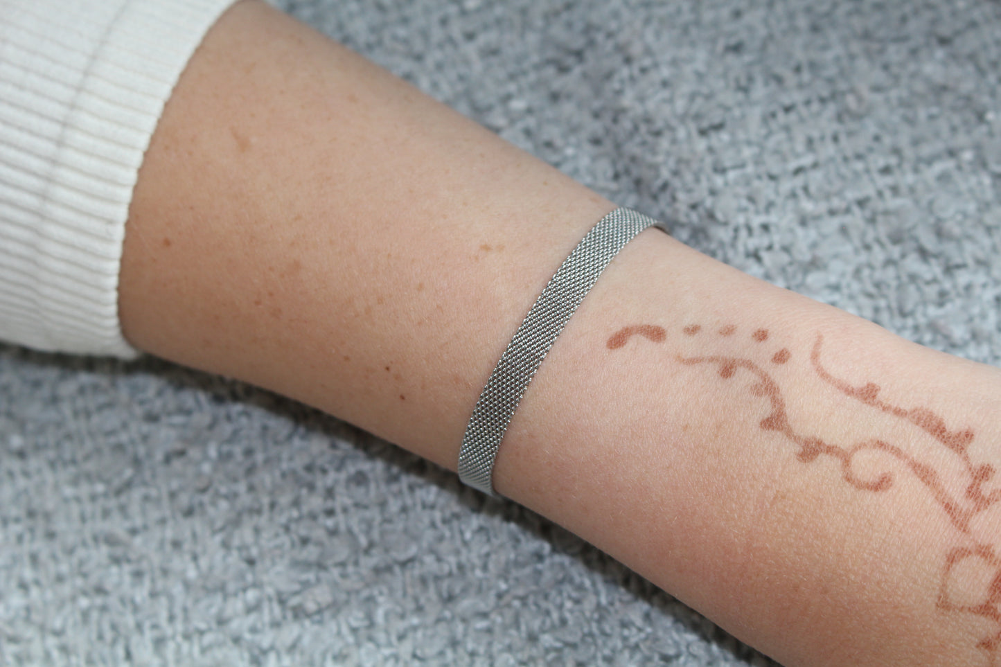 Flat Mesh Chain Bracelet