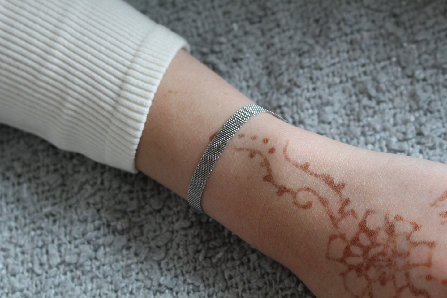 Flat Mesh Chain Bracelet