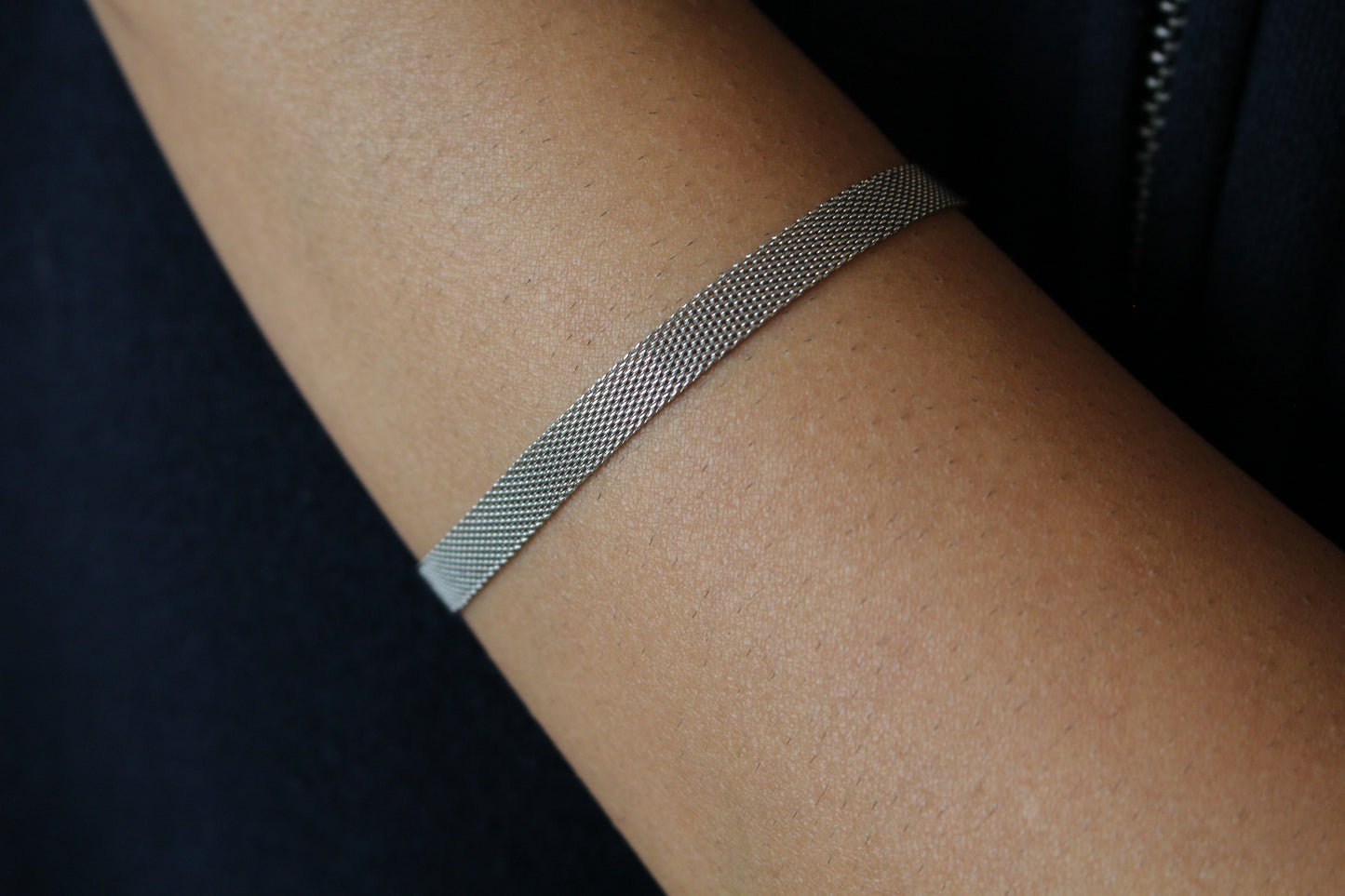 Flat Mesh Chain Bracelet