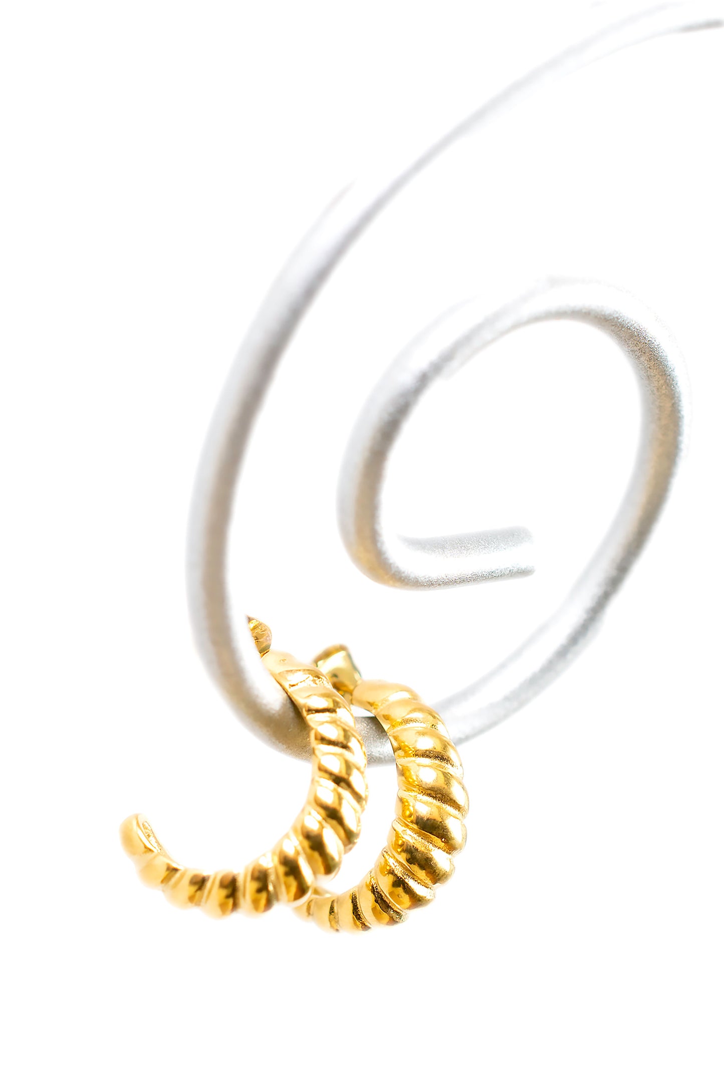 Texture Croissant Earring