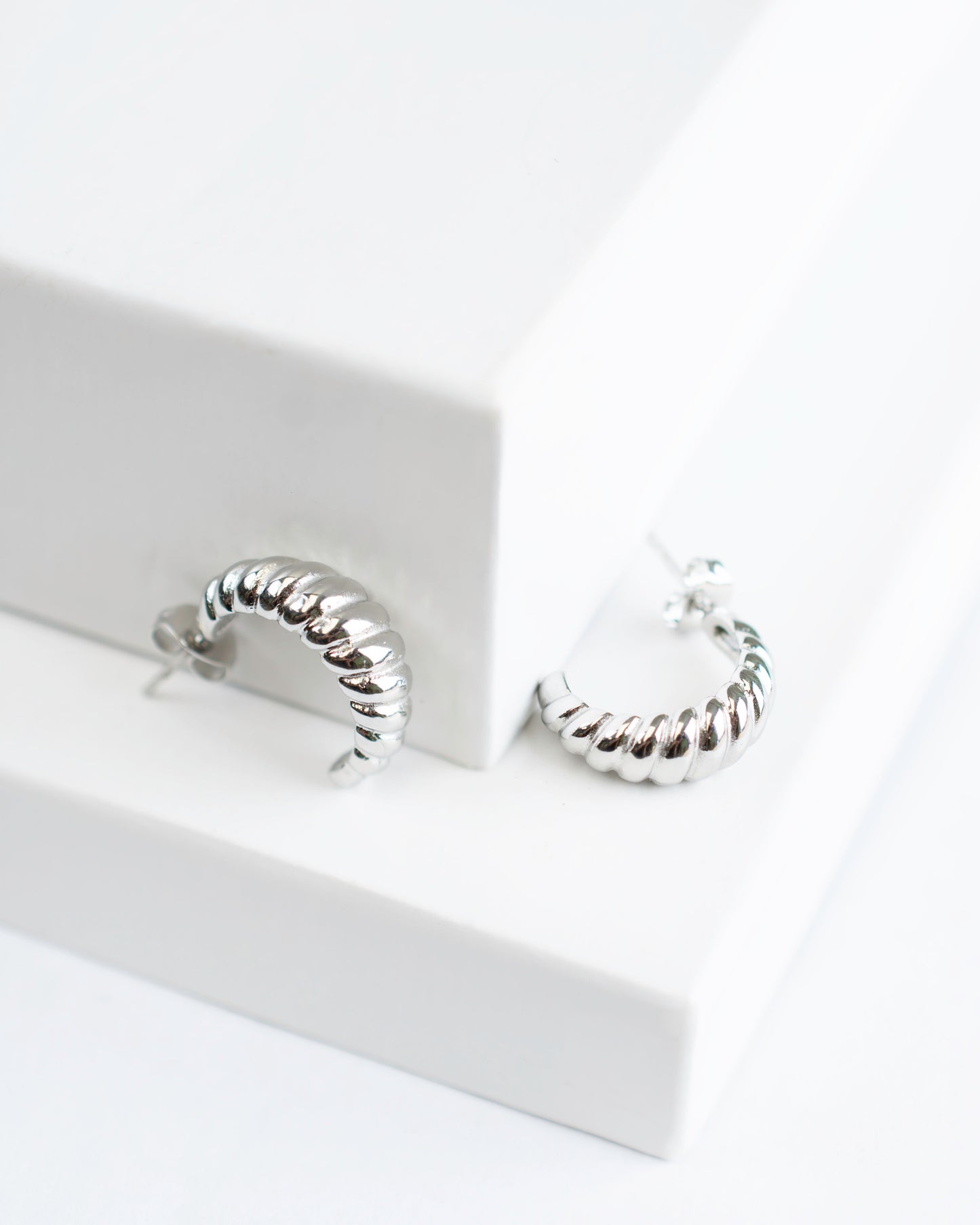 Texture Croissant Earring