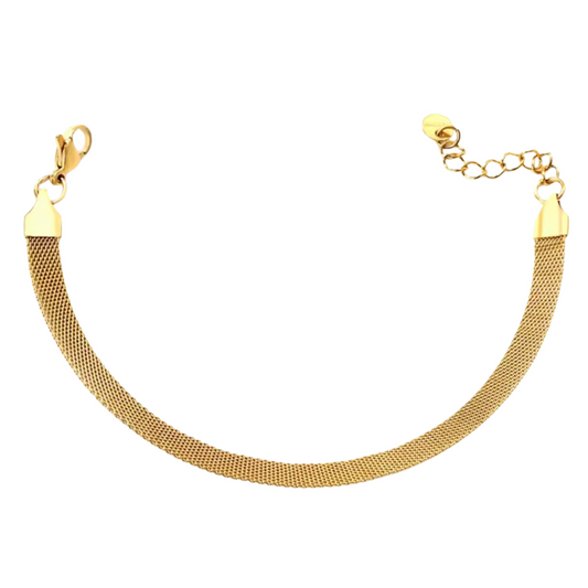 Flat Mesh Chain Bracelet