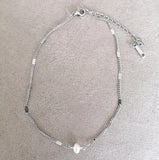 Silver Anklet with Fresh Water Pearl