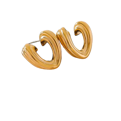 Texture Heart Earrings