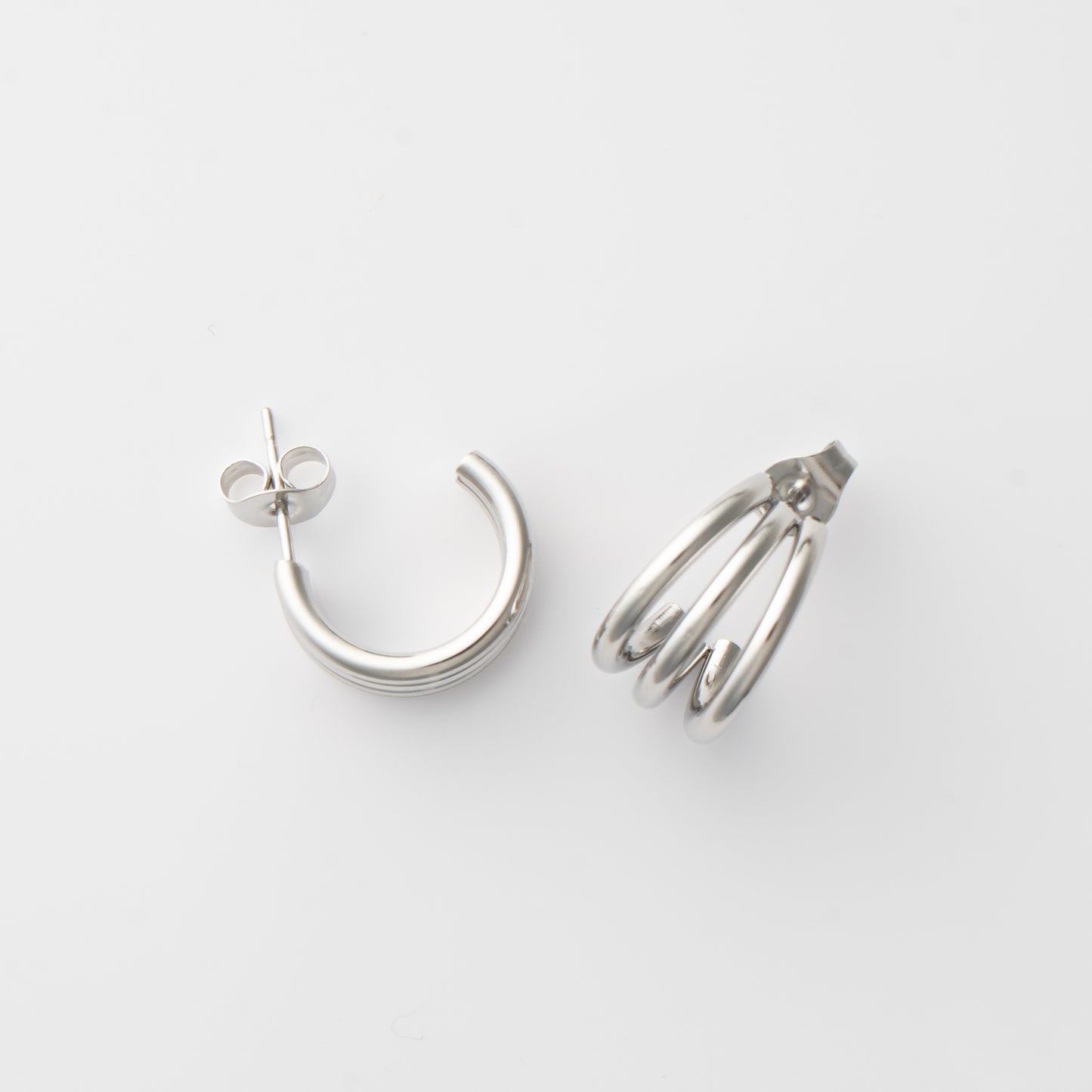 C-Shaped Stud Earring