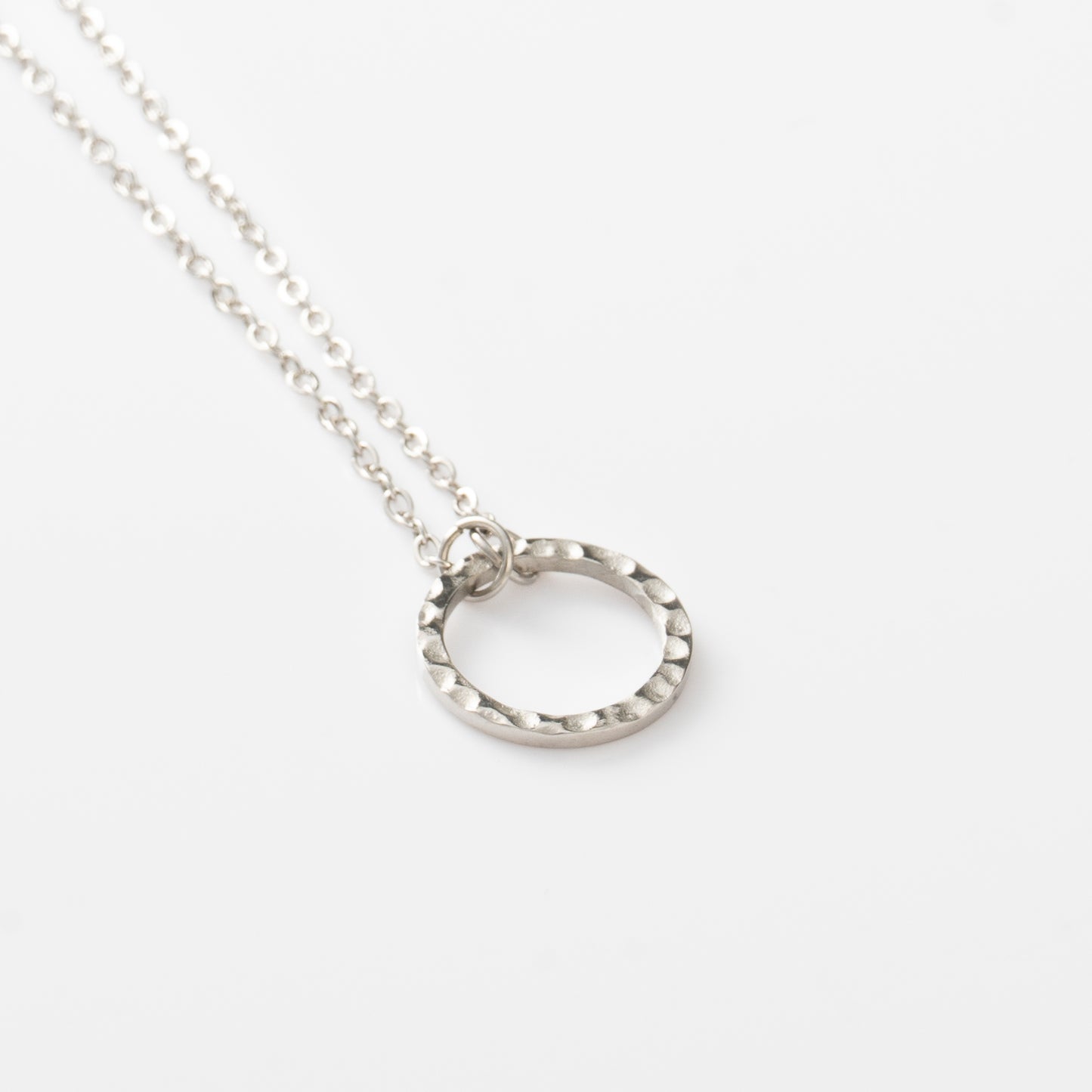 Texture Circle Necklace