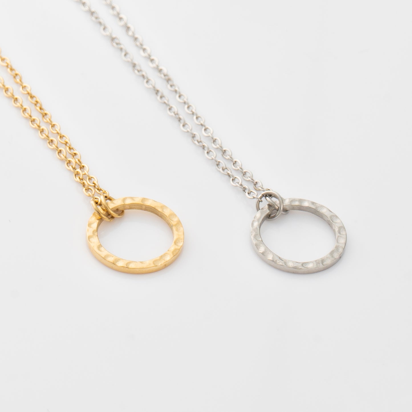 Texture Circle Necklace