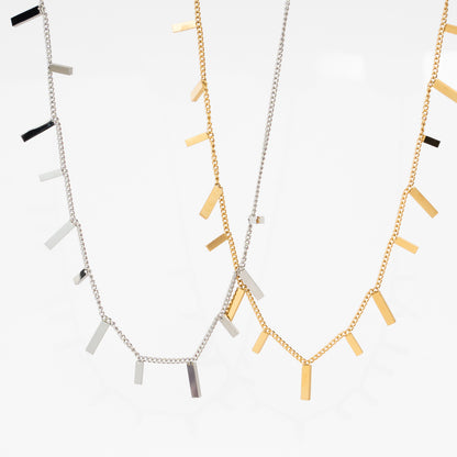 Rectangle Charm Necklace