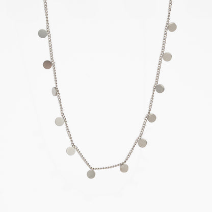Circle Dangle Charm Necklace