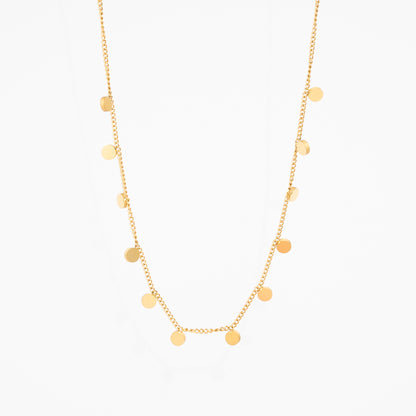 Circle Dangle Charm Necklace