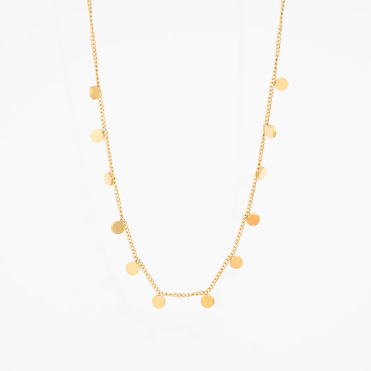 Circle Dangle Charm Necklace