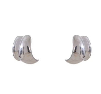 Curved Stud Earrings