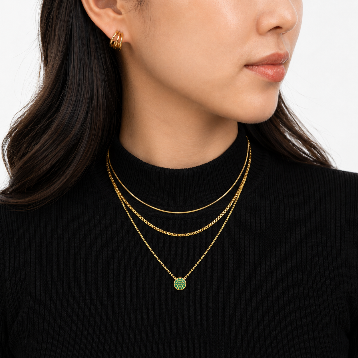 Round Snake Chain Necklace