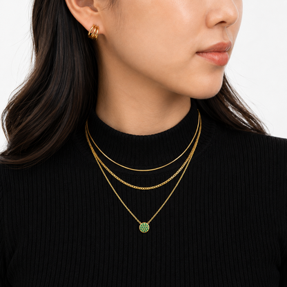 Round Snake Chain Necklace