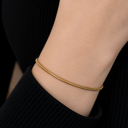 Round Snake Chain Bracelet
