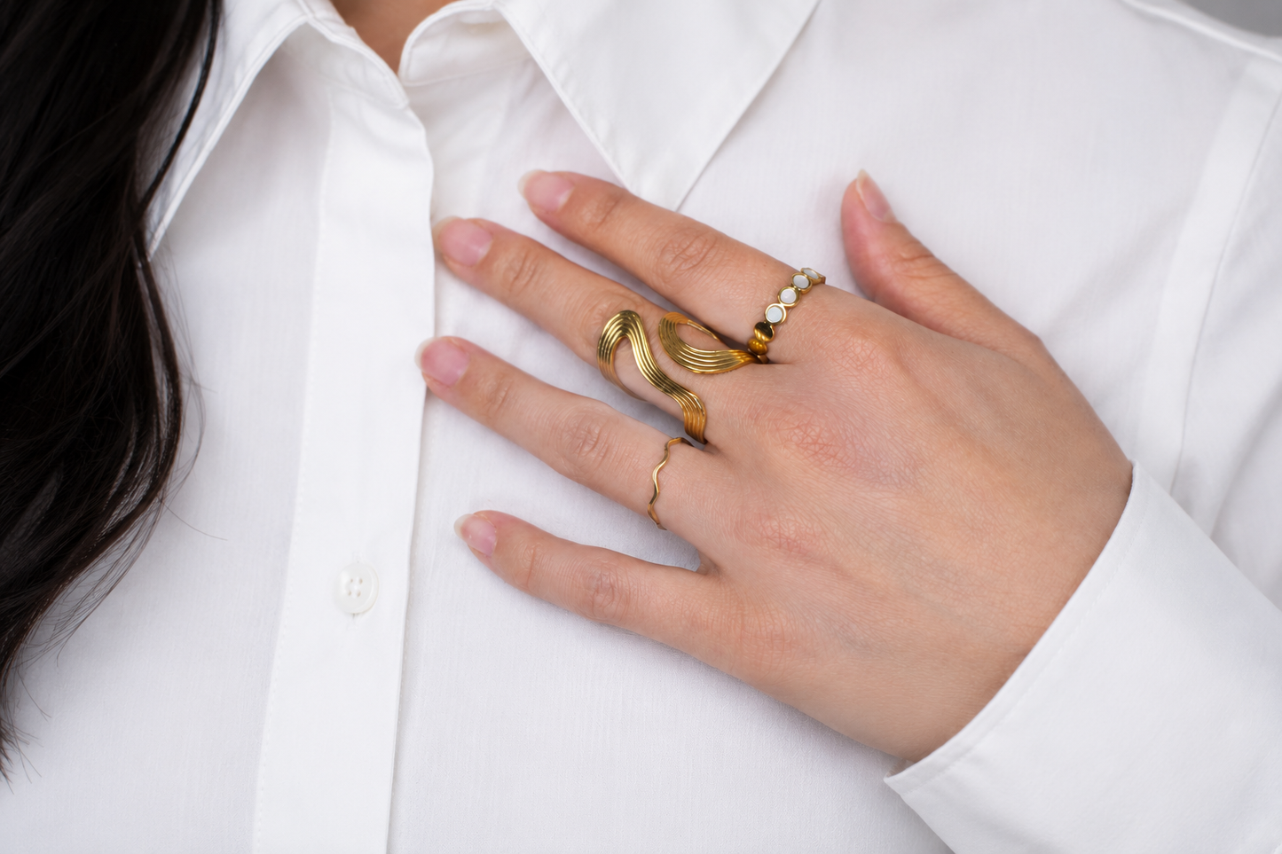 Thin Wavy Ring