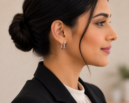 Mini Hoop Earrings by Sunbalm Jewelry — product image 2