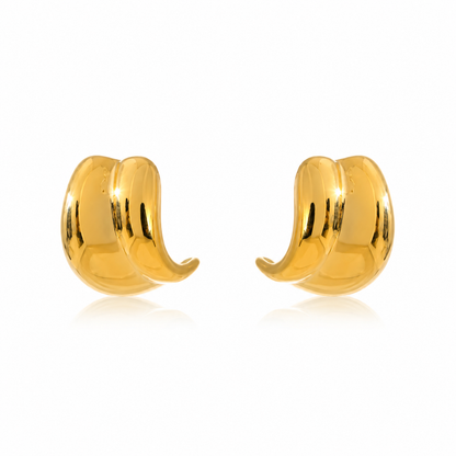 Curved Stud Earrings
