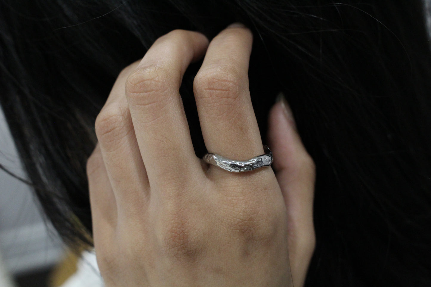 Wavy Imprinted Ring