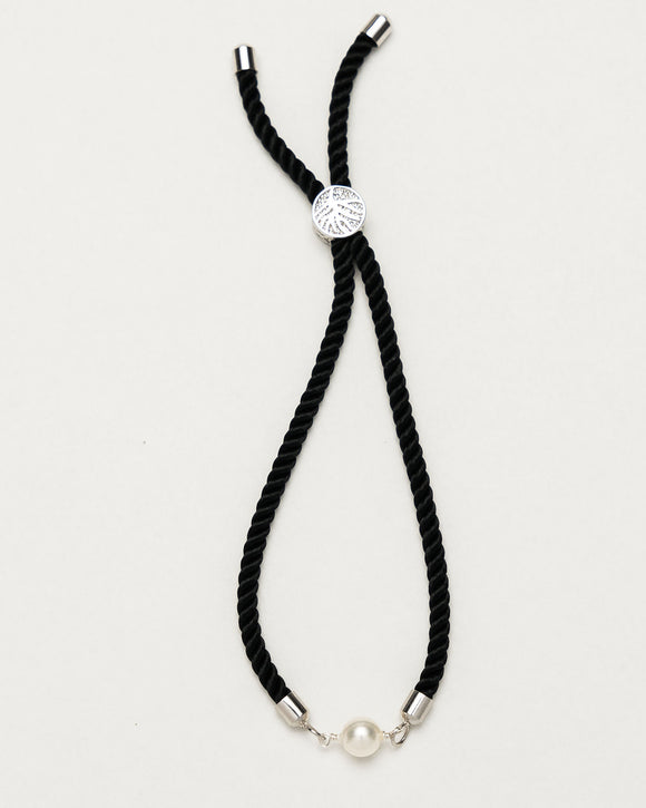 White Pearl Cord Bracelet