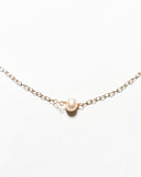 14 Karat Gold Filled Chain with White Pearl Necklace