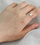 Silver White Pearl Ring