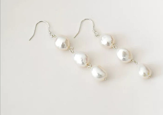 Baroque Pearl Drop Earrings