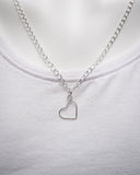 Silver Necklace with Heart Pendant