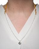 Silver Plated Chain with Silver Pendant Necklace