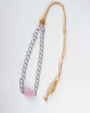 Rose Quartz Silver Necklace