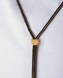 Smokey Quartz Stone with Gold Plated Chain Necklace
